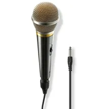 Hama Dynamisches Mikrofon Vocal Pro, Kabel, 6,35 mm, 3 m, Ein/Aus-Schalter (00046006)