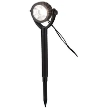 light&more Solarleuchte Kunststoff 6er Set spritzwassergeschützt schwarz