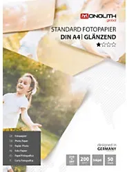 Monolith Fotopapier Glänzend DIN A4 200 g/m2 Weiß 50 Blatt