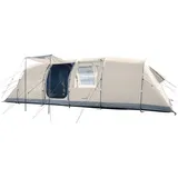 Skandika Tunnelzelt Casablanca 8 Sleeper Protect | Camping Zelt mit 2 Schlafkabinen, beige 8 PERSONEN