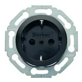 Berker Schuko-Steckdose Unterputz schwarz 1 St.