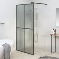 VidaXL Duschwand für Walk-in Dusche 118x190 cm Dunkles Sicherheitsglas
