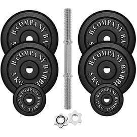 Bad Company Guss Kurzhantel-Set 25Kg Hantelscheiben Hantelset Hanteln