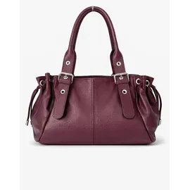 COLLEZIONE ALESSANDRO Schultertasche Bergamo Damen Leder rot