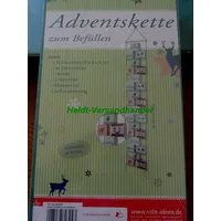 großer Adventskalender Adventsboxenkette Adventskette zum Befüllen 1,40 m Hänger