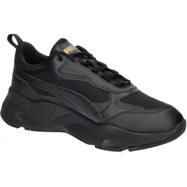 Puma Damen Cassia Sneaker, Black Black Team Gold, 38.5 EU