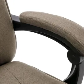 vidaXL Massage-Bürostuhl Taupe Stoff