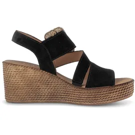 Gabor Keilsandalette Damen Schwarz 40