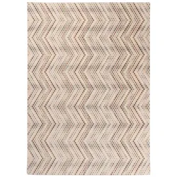 Kelim Teppich Modern 170 x 240 cm Mischgewebe Beige