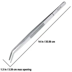 triangle Grillpinzette 35cm gekröpft