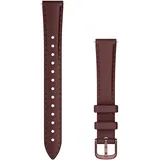 Garmin Lily 2 Armband 14 mm Leder Maulbeere/Dunkelbronze