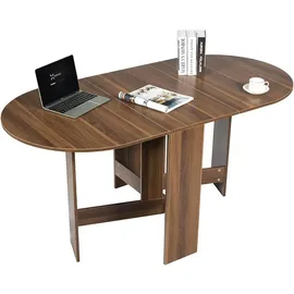 Costway Esstisch Klappbar 163 x 80 x 75 cm Braun