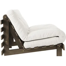 Karup DESIGN "Roots Schlafsofa, Daybett, Bettfunktion, FSC-Massivholz", beige (natural), B:140cm H:85cm, Bezug: 80% Baumwolle, 20% Polyester, Daybetten, Inkl. Futonmatratze. Mehrere Größen & Farben, Made in Europe
