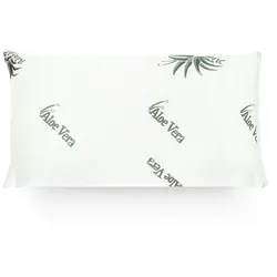 Mister Sandman Kopfkissen 40x80 | Visco Kissen mit Aloe Vera Bezug | Ergonomisches Kissen, bequem, druckentlastend, stützend | Schlafkissen für Top|Liegekomfort