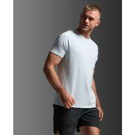 2XU Aero Mesh Kurzarm-t-shirt - Moonstone - XL