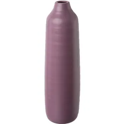 Bodenvase CREATIV DECO, lila (aubergine), H:40,00cm Ø:11,00cm, Keramik, Vasen, besondere Oberflächenstruktur
