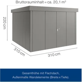 Hörmann Juno JFD 3,10 x 3,10 m Graualuminium