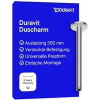 Duravit Brausearm 300mm, chrom, Deckenanschluss, rund