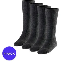 Heatkeeper – Kniestrümpfe Thermo Herren – 4 x Paar – Anthrazit 41/46