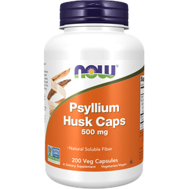 NOW Foods Psyllium Husk 500 mg Kapseln 200 St.