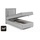 4mybaby GmbH Best for Home Boxspringbett mit Bettkasten Trinity K3-SINGLE 90x200 Bonellfederkern inkl. Topper | Grau | Grau