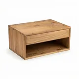 FineBuy Nachtschrank FB117940 50 x 35 x 25 cm Braun