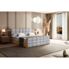 altdecor Boxbett 180 x 200 cm H3 Grau