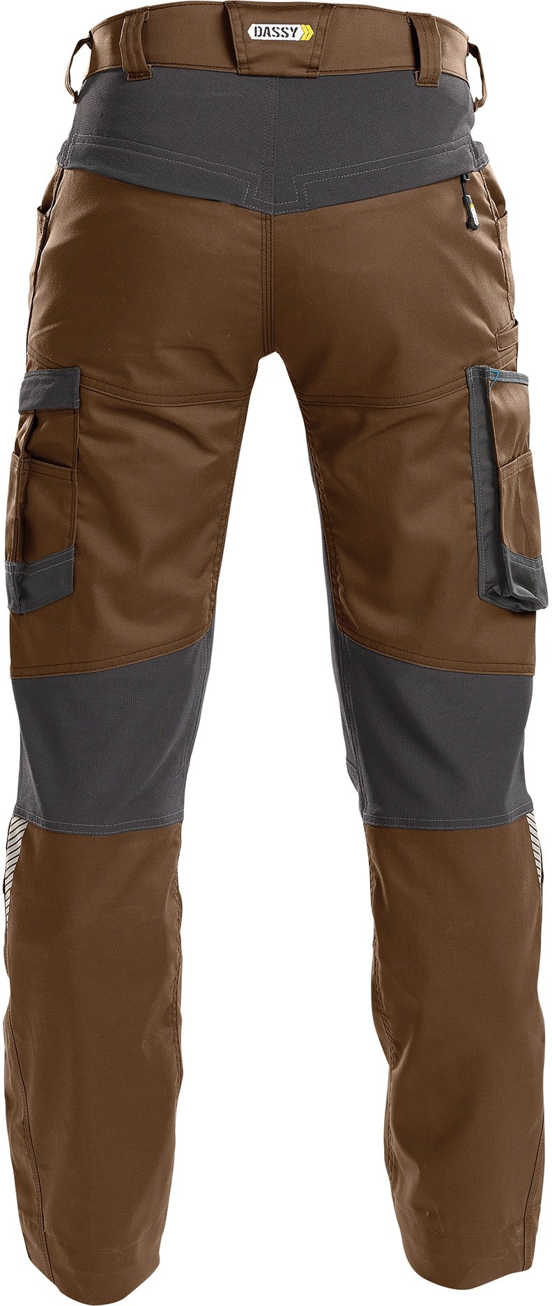 Dassy Helix Arbeitshose mit Stretch Bundhose Herren flexible Herrenhose Workwear - lehmbraun/anthrazitgrau - 67