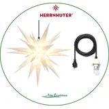 Herrnhuter Stern 68 cm Farbe weiß Komplett Kunststoff für Außen Kabel LED Sterne - 68 cm - weiß