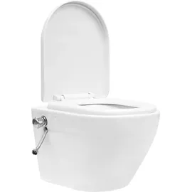 vidaXL Wand-WC mit Bidet-Funktion Keramik Weiß