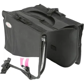 on bike lady On Bike Lenkertasche beidseitig schwarz/rosa