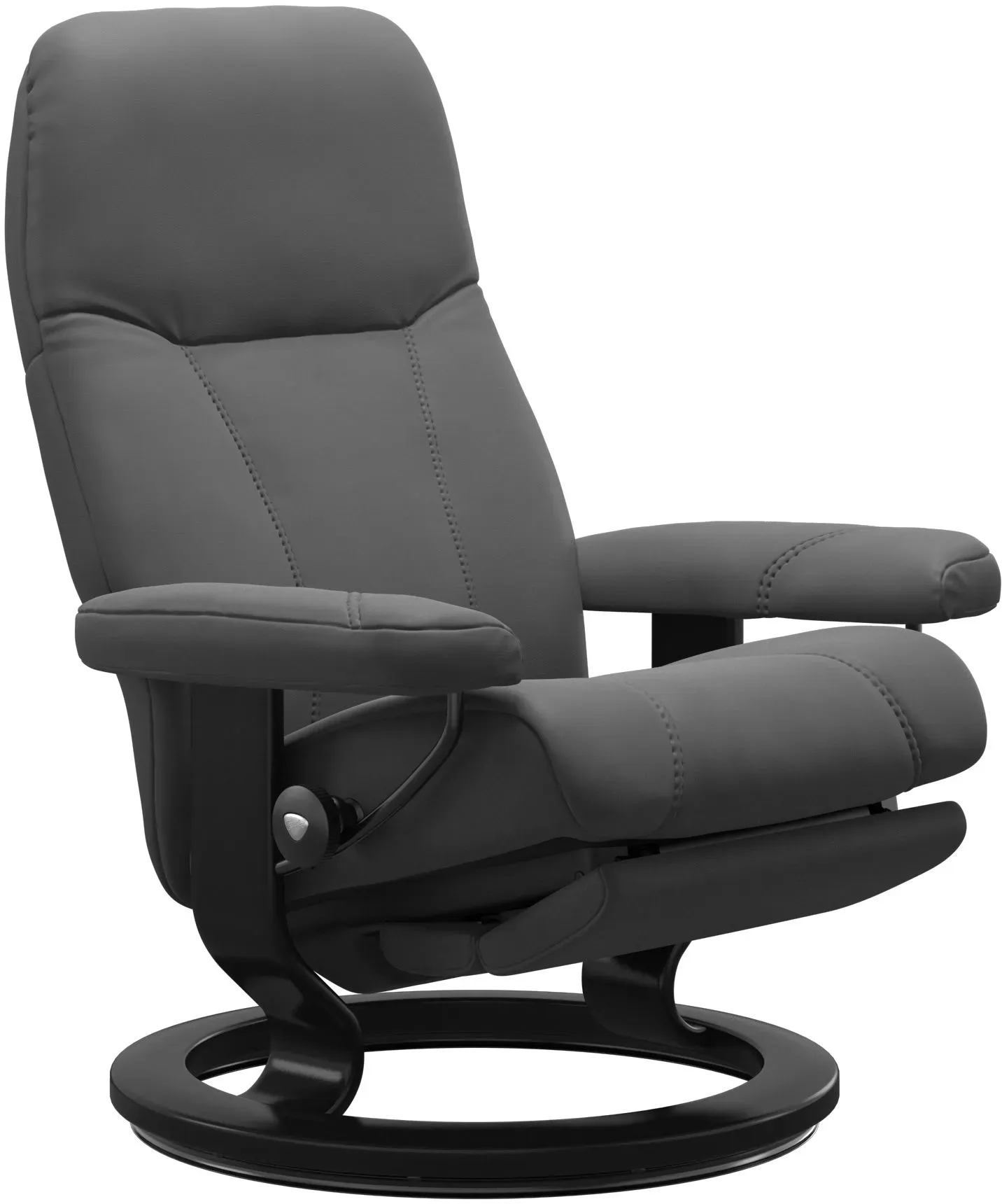 Stressless Sessel CONSUL CLASSIC POWER (L) in Leder Batick grey