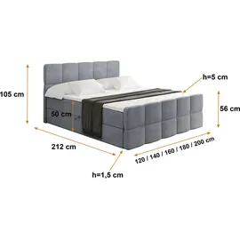 altdecor LIRO-Z 180 x 200 cm H3 Grau