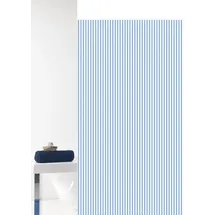 GRUND Duschvorhang 180 x 200 cm blau, weiß gestreift