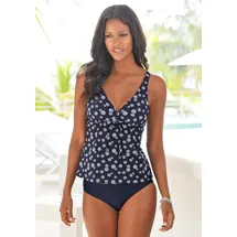 LASCANA Bügel-Tankini Damen Blau/Mehrfarbig 48 Cup F