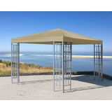 QUICK STAR Rank Pavillon 3x3m Metall Beige