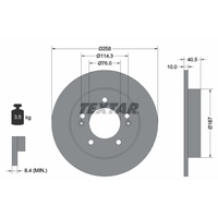 Textar Bremsscheibe PRO
