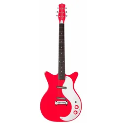 Danelectro 59M NOS+ Right on Red Elektro Gitarre Rot