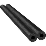 Poolnudeln, 2er-Pack Schwarze Poolnudeln mit Loch, Schwimmhilfe aus hochdichtem Schwamm für Schwimmübungen und Wasserspaß