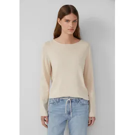 s.Oliver Feinstrickpullover mit Rollkanten Beige 34