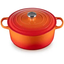 Le Creuset Signature Bräter 28 cm rund ofenrot