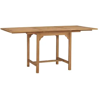 vidaXL Gartentisch Ausziehtisch (110-160)x80x75 cm braun