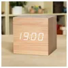 Tinisu Wecker Holz Uhr Retro LED Wecker - Nordic Stil Braun braun