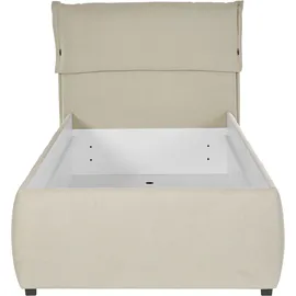 Home Affaire Polsterbett HOME AFFAIRE "Jenson", beige, B:128cm L:225cm, Struktur weich (85% Polyester/15% Nylon), Betten, Polsterbett, als Bettgestell oder mit 3 Matratzenarten und Härtegraden