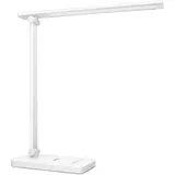 Lepro Schreibtischlampe, LED Standfuß, Dimmbar, Weiß