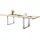 MCA Furniture MCA Esstisch Dayton Eiche Bianco massiv geölt), - ausziehbar - edelstahl 180/280 100cm