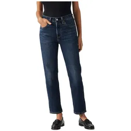 Levi's Damen Jeanshose 501 Crop High Rise, Straight Fit, Blau (Apply Now), W26/L26