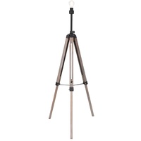 Steinhauer Stehlampe Stativleuchte Standleuchte Wohnzimmerlampe Metall Holz verstellbar