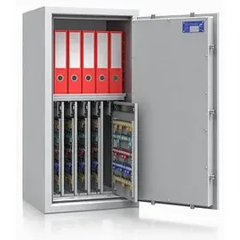 ISS safe4key Schlüsseltresor grau mit 440 Haken Doppelbartschloss