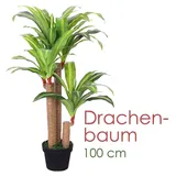 Decovego Kunstpflanze Kunstbaum Künstliche Pflanze Künstlicher Baum Deko Innendekoration 100 cm